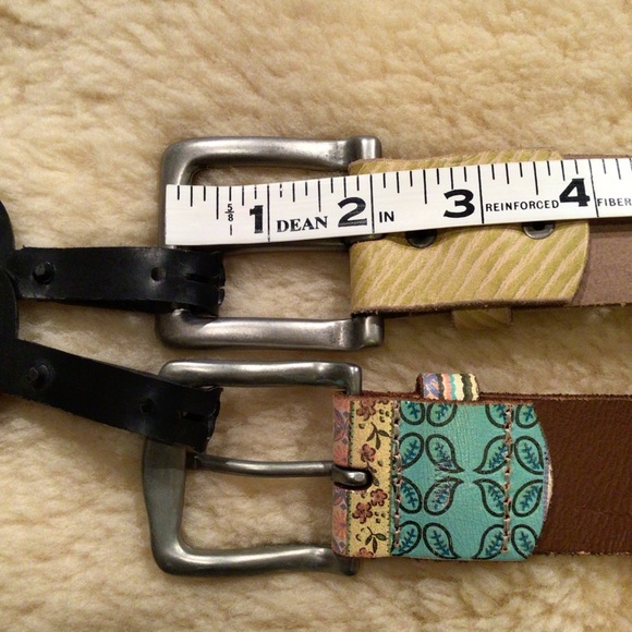 Fossil set of 2 studded leather belts - Picture 9 of 12